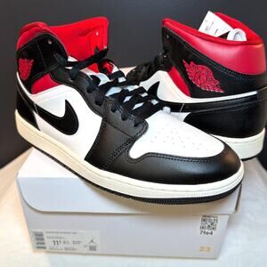 Nike Air Jordan 1 Mid “Black Sail Gym Red” – BQ6472-061 | 11.5W/10M